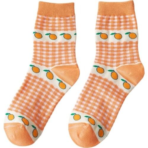 Mid-calf Socks YZ-S-ZZ-0016 Vintage jacquard socks with High Quality 2021 New Fashion Cotton Socks Leisure Lovely Socks