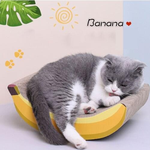 2020 New Cat Scratches Pet Banana Corrugated Pet Supplies когтеточка для кошек для кошек rascador gato cat scratcher
