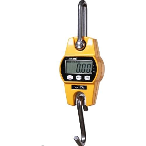 NEW 300kg Mini Crane Scale Portable LCD Digital Electronic Stainless steel Hook Hanging Weight Crane Scales Weighing Balance