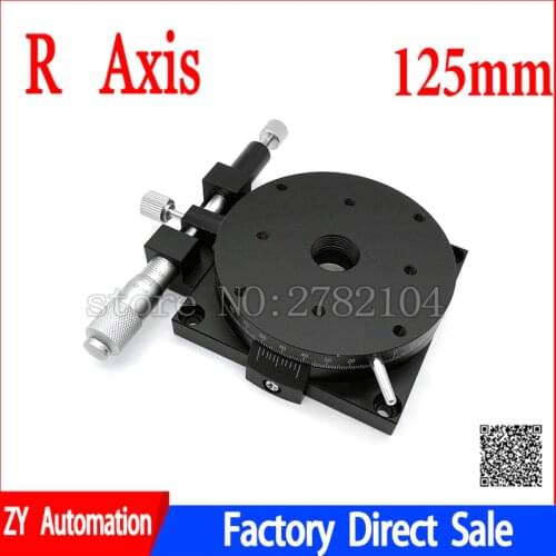 R Axis 125mm Manual Rotating Platform Sliding stage Precision Bearing Linear Stage Load 49N 125mm RSP125-L