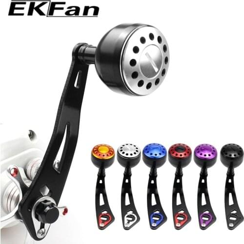 Ekfan Aluminum Alloy Fishing Reel Handle Length 100mm Diameter 32mm Hole 8x5mm For Daiwa Shimano