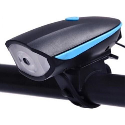 LED Bicycle Bike Light Head Flashlight with Bell Multifunction Cycle Lamp Bike Road Cycling Headlight Accessories
