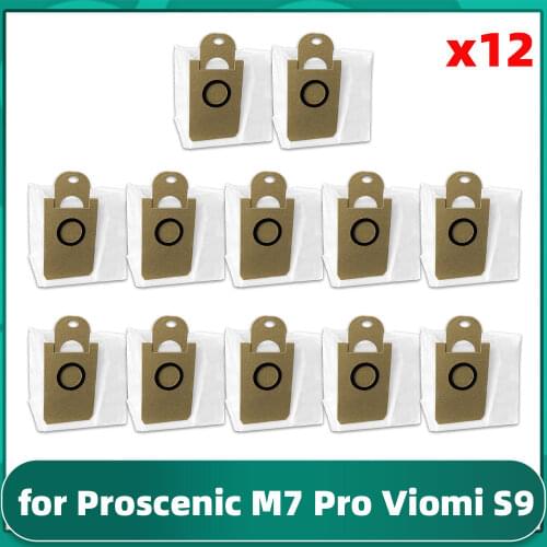 Dust Bag Replacement Kit for Proscenic M7 Pro and M8 Pro Robotic Vacuum Cleaner Spare Accessories