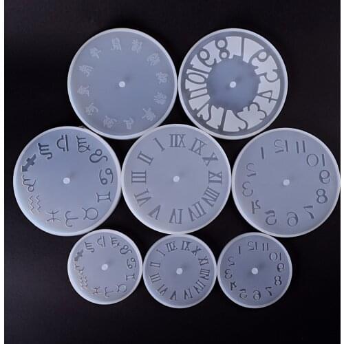 1PC Clock Liquid Silicone Expoxy Mold Resin Jewelry Mold UV Pendant Jewelry Accessories Handcraft Jewelry Tool