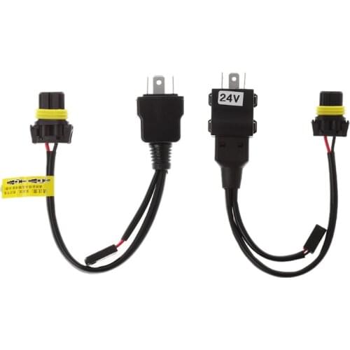 1 PC Relay Harness Control Cable For H4 Hi/Lo Bi-Xenon HID Bulbs Wiring Controller 12V/24V