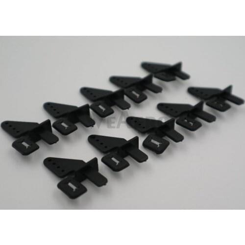 10pcs* Self-Locking Triangle Control Horn D1mm*H10mm Black Color