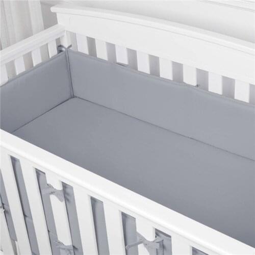 4Pcs/Set Solid Color Baby Bumper Bed Pillow Cushion Bumper for Infant Bebe Crib Protector Cot Bumper Room Decor Bed Accessories