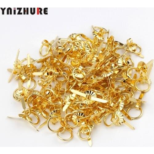 Antique Gold Sun Drawer Cabinet Desk Door Pull Handle Knobs Furniture Hardware,Ring Pin Handles,8mm ,100Pcs