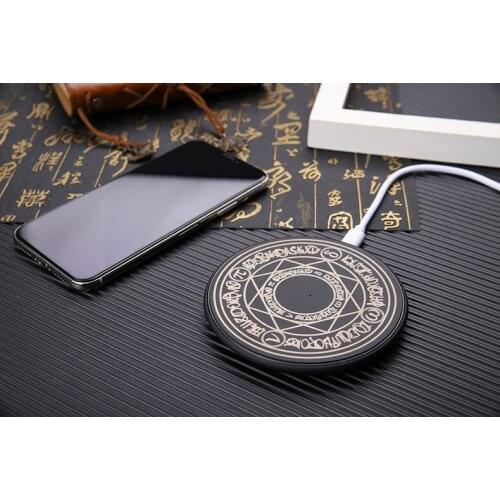 KD1 Mini Magic Array Wireless Charger 10W Fast Qi-Certified Wireless Charging Pad for iPhone Fast-Charging fjor Galaxy
