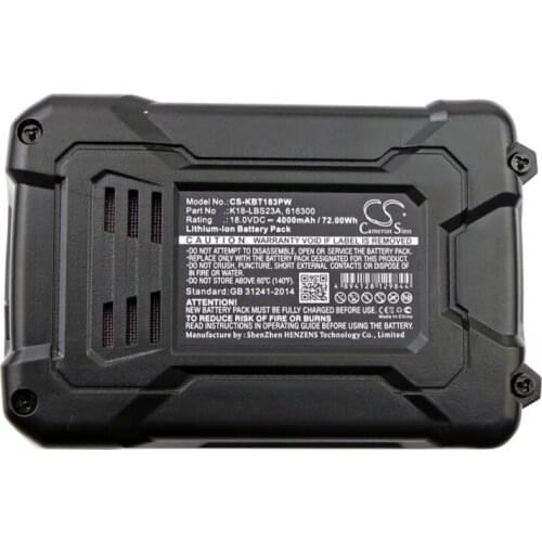 Cameron Sino 4000mAh battery for KOBALT K18LD-26A 616300 K18-LBS23A Power Tools Battery