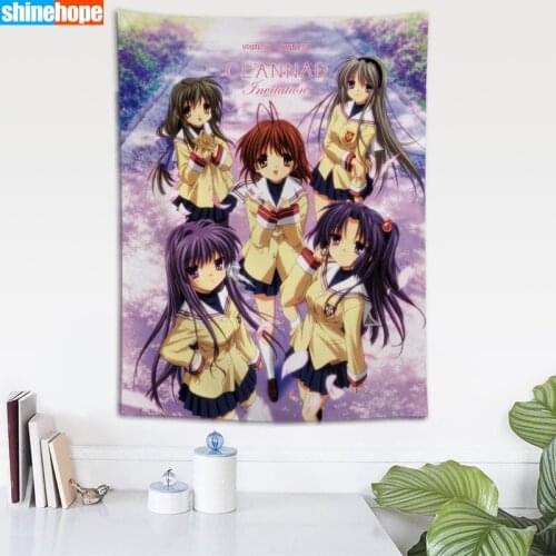 Clannad Tapestry Mandala Wall Hanging Wall Tapestry Psychedelic Farmhouse Decor Dorm Room Wall Carpet Wall Blanket