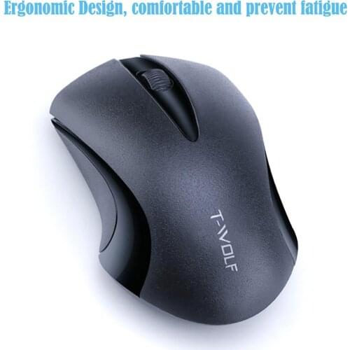 Ergonomics Mouse Gaming Q2 Symmetric Design 1200DPI Optical Mini Wireless Mouse for Laptop Computer Game