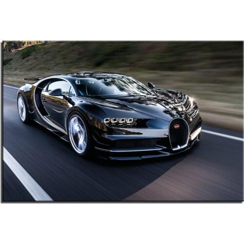 Bugatti Chiron Supercar Poster Canvas Print for Home Decor Painting Wall Art Pictures For Living Room