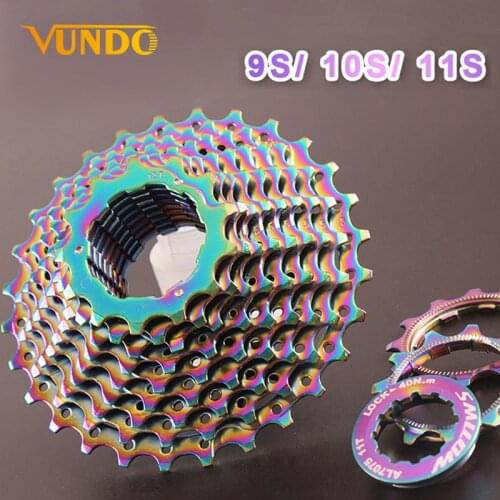 Colorful Road Bicycle 9Speed Cassette 11 Speed Cassette 11 28 T Bike Sprocket 10 Speed Flywheel Bike Parts