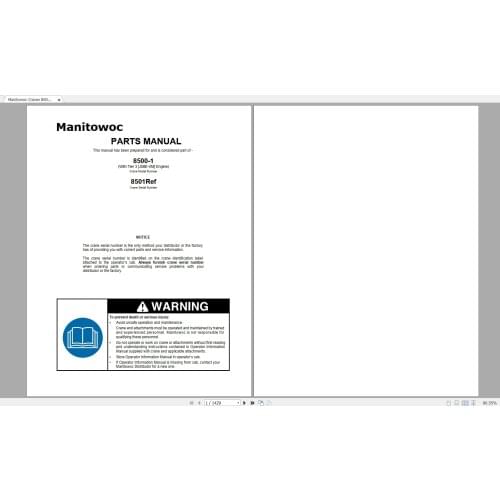 Manitowoc Grove Cranes All Models Updated 2021 [12.2020] Spare Parts Catalog PDF DVD