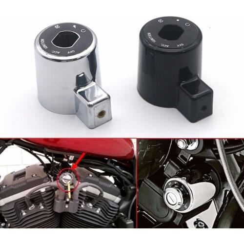 Motorcycle Ignition Control Switch Key Decoration Cover ABS Cap for Harley Sportster XL 883 1200 Roadster Nightster 2004-2013