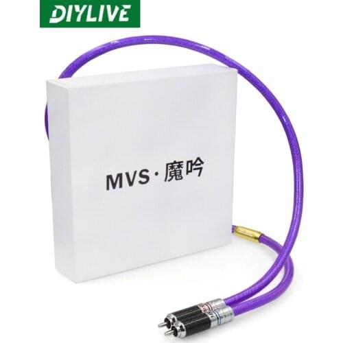 DIYLIVE M880-L Hifi MVS single crystal silver plated silver strip shielded 75 ohm HIFI audio coaxial signal line