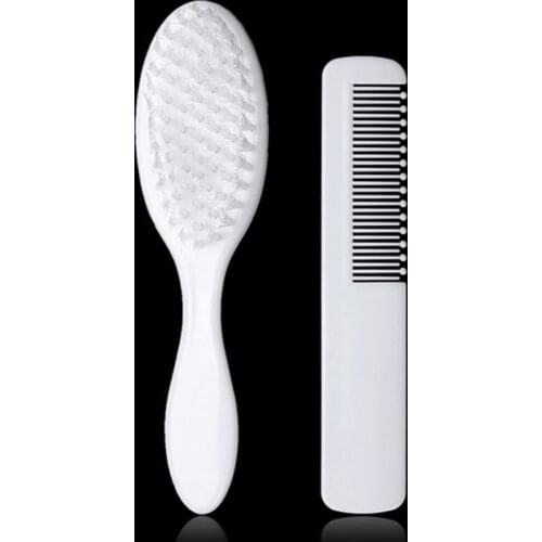 2020 New 2 Pcs Baby Hair Brush Comb Set for Newborns Toddlers Infant Safety Scalp Massage