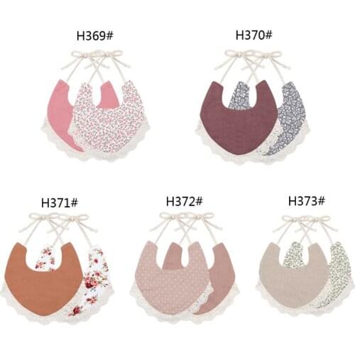 Infant Baby Bib Kids Toddler Feeding Double-side Cotton Burp Cloths Saliva Towel Double Side Baby Bibs