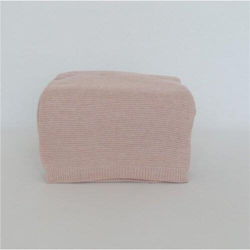 Newborn Knitted Stretch Blanket Background Bean Bag Cover Photography Props Baby Posing Gift Present