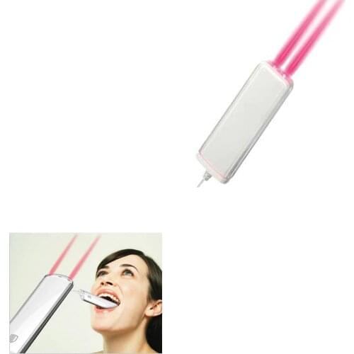 Oral Laser for pharyngitis, mouth or tongue skin ulcer used on wrist watch laser therapy device