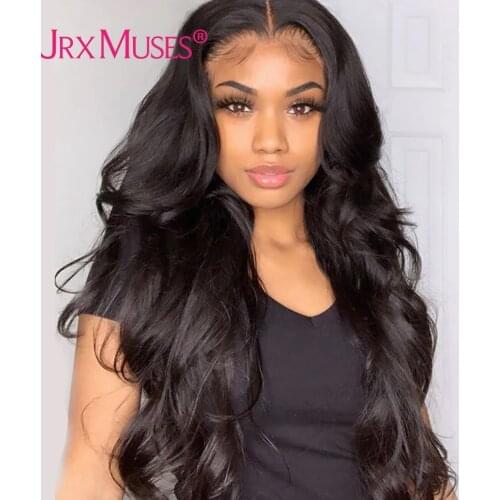 180 Density Lace Wig 26 inch Transparent Body Wave Lace Part Wig 13x1+6x1 Brazilian Hair Wigs Full Body Wave Wig For Women