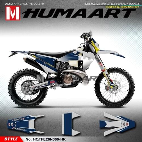 HUMAART Full Graphics Personalised Sticker Kit for Husqvarna TE150i TE250i TE300i FE350 FE450 FE501 FE 350 450 501 2020 2021