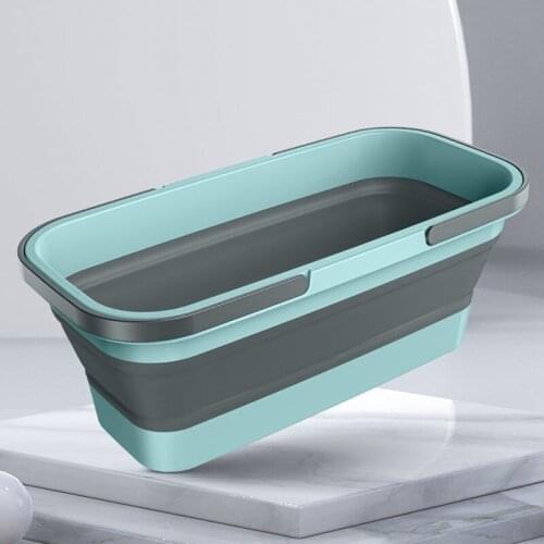 Portable Foldable Bucket Solid Basin Tourism Outdoor Clean Bucket Fishing Camping Car Wash Mop Folding Bucket Outdoor