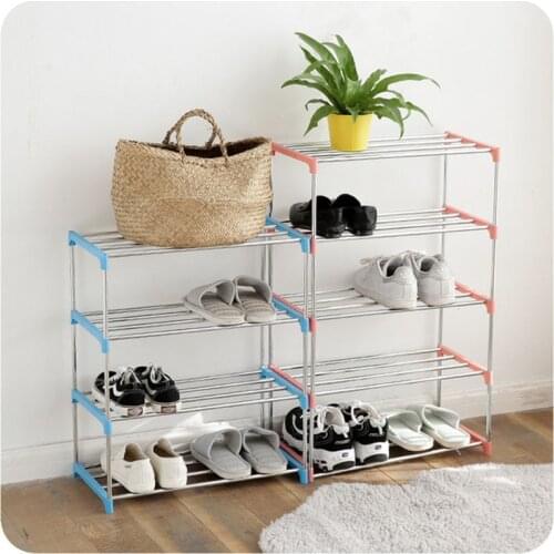 Household DIY Assembly Shoe Rack Reinforced Multi-layer Shoe Cabinet Save Space Simple Storage Rack Hallway Door Shoes Shelves