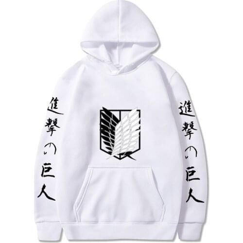 2021 Manga Attack On Titan Hoodie Sweatshirt Men / Women Unisex Pullovers Long Sleeves Tracksuits Harajuku Oversized Tops 300