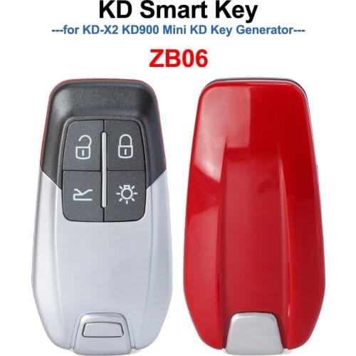 KEYDIY ZB06 KD Smart Remote Key Universal KD Auto Car Key Fob for KD-X2 Key Generator, ZB06-4 Fits More than 2000 Models