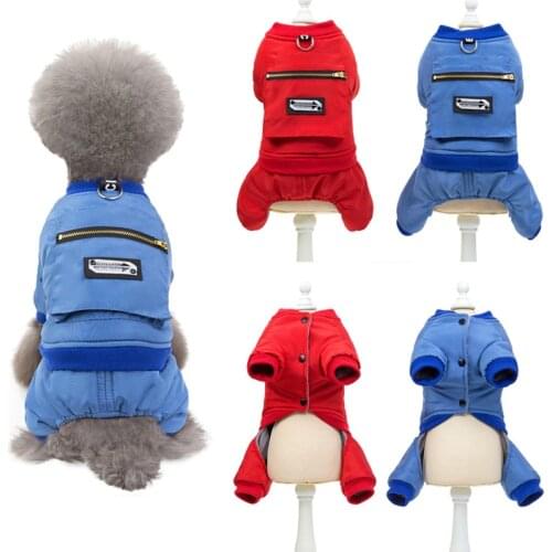 Winter Pet Dog Clothes Small Dog Jumpsuit Coat Jacket Poodle Bichon Schnauzer Apparel Puppy Dog Outfit ropa perro Pet Products