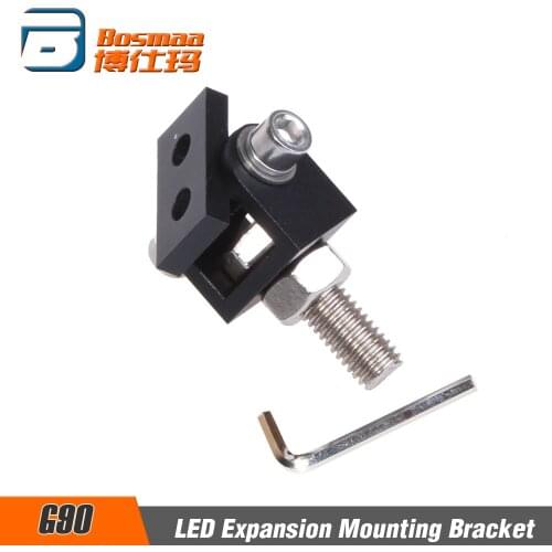 BOSMAA 1pc G90 Universal Hole 8mm LED Expansion Mounting Bracket Spotlight Holder Lamp Clamp for Car/ Motorcycle /UTV/ATV Ect