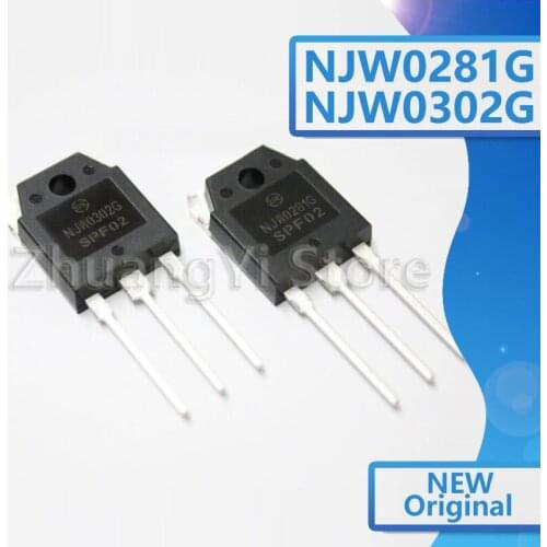 10pcs=5pair ( 5pcs NJW0281G + 5pcs NJW0302G ) NJW0281 NJW0302 high transistor 100% new original