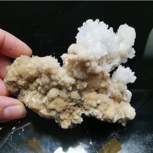 134.8gNatural rare cactus flowering calcite and crystal stone mineral specimen healing energy furniture decoration QUARTZ GEM