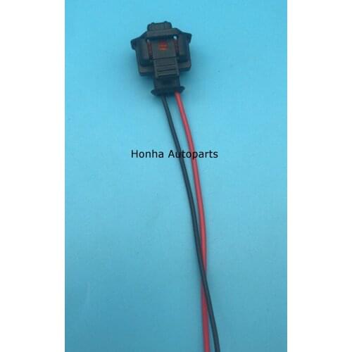 2 Pin/Way Female Diesel Common Rail Injector Plug Socket Electric Connector With Wire Pigtail For BOSCH