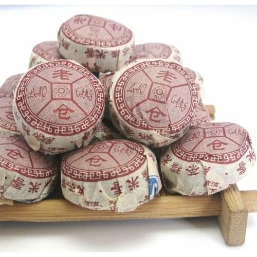 2015 Laocang Mini Ripe Puer Chinese Tea Tuo Cha Glutinous Aroma Rice Shu Puer Chinese Tea Tuocha