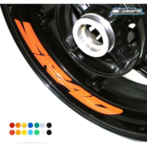 8 X custom inner rim decals wheel reflective sign Stickers stripes For SUZUKI SRAD srad 750