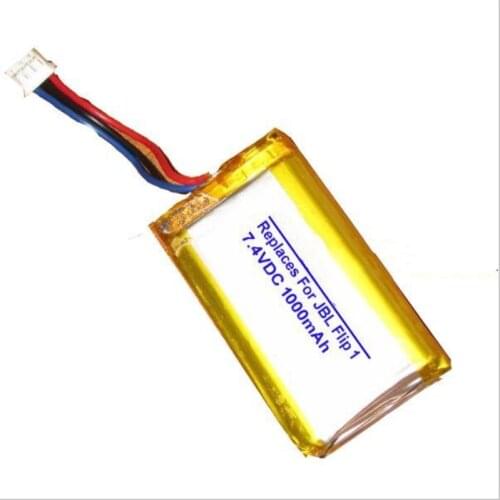 TTVXO 1000mAh Battery AEC653055-2S for JBL Flip 1 Bluetooth Loudspeaker