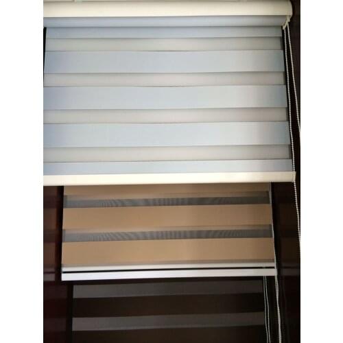 Free shipping blackout modern combi blinds zebra roller shade for bedroom