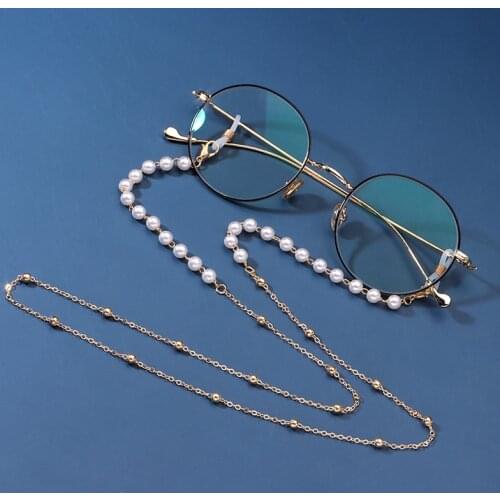 Sunglasses Masking Chains For Women Alloy Pearl Eyeglasses Chains Lanyard Glass 2021 New Fashion Jewelry Wholesale Glasses Chain
