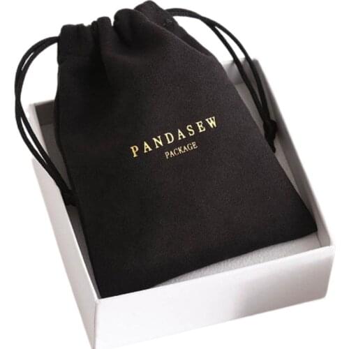 Black Flannel Jewelry Gift Bags 5x7cm 8x10cm 9x12cm 11x14cm Eyelashes Makeup Packaging Pouches