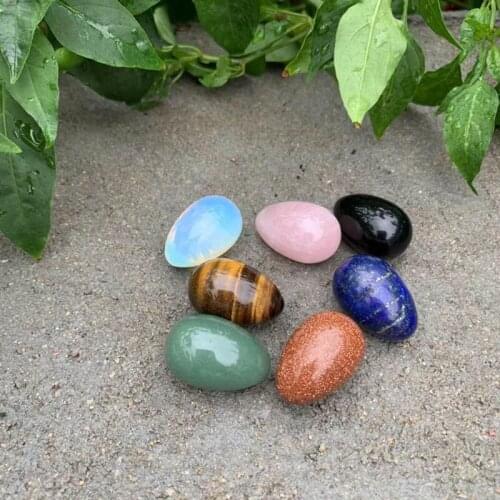 Crystal Egg 7Pcs/Set Opal Gemstones Smooth Stone Collection Crafts Home Decoration Crystals Stones And Crystals Quartz