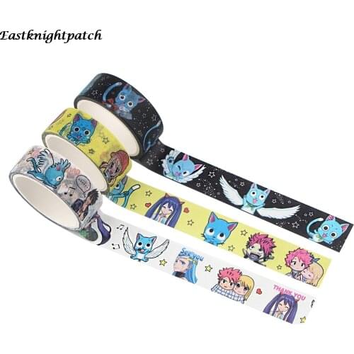 E2272 Funny Anime DIY Decorative Scrapbook Masking Tape Paper Tape Washi Tape Stationery Sticker Label office Adhesive Tape