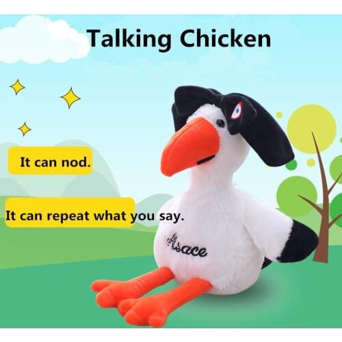 New Talking Chicken Repeats What You Say Stuffed Animal Children Electronic Plush Baby Toys For Kids birthday Gift home decor