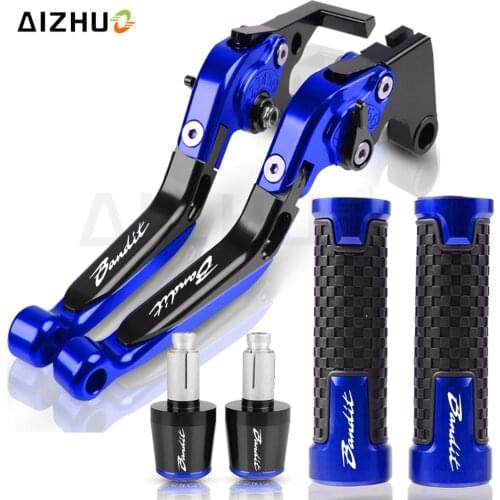 GSF 1200 Bandit Motorcycle CNC Brake Clutch Levers Handle Hand Grips Ends FOR SUZUKI GSF1200 N S BANDIT 1997-2000 1999 1998 Logo