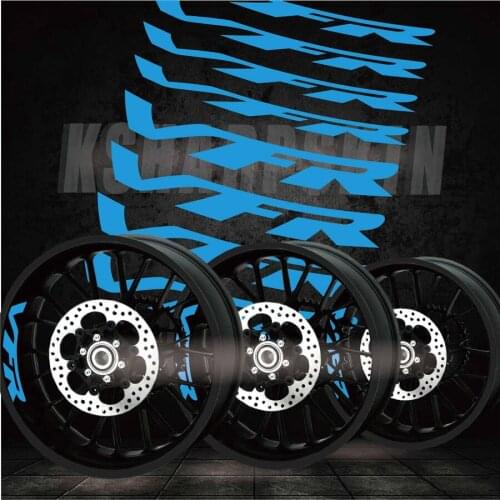 Best selling modified motorcycle personality creative wheel accessories reflective interior side decals for HONDA VFR
