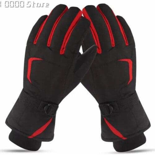 Men Women Ski Gloves Winter Snow Thickened Warm Ultralight Waterproof Snowboard Gloves Motorcycle Snowmobile Riding Camping
