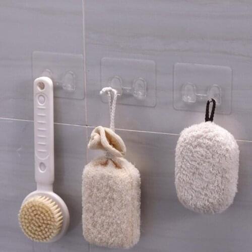 New Wall Hook 3pcs Wall Storage Hook Power Plug Socket Holder Wall Adhesive Hanger Home Bathroom Hooks