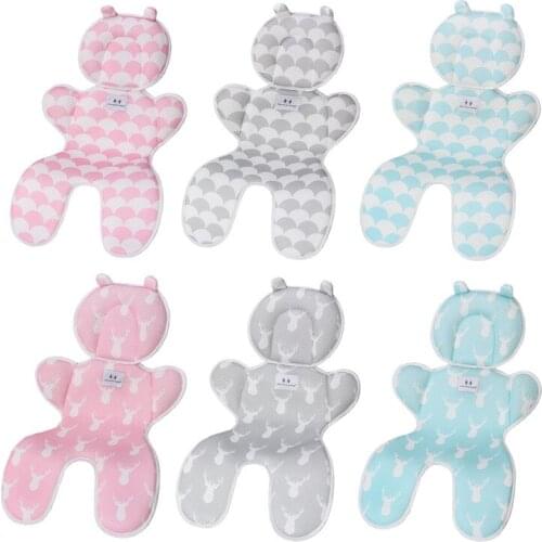 Ice Silk Cooling Baby Stroller Seat Cushion Thick Soft Car Seat Pad Sleeping Mattresses Mat for Carriage Infant Pram Accessory